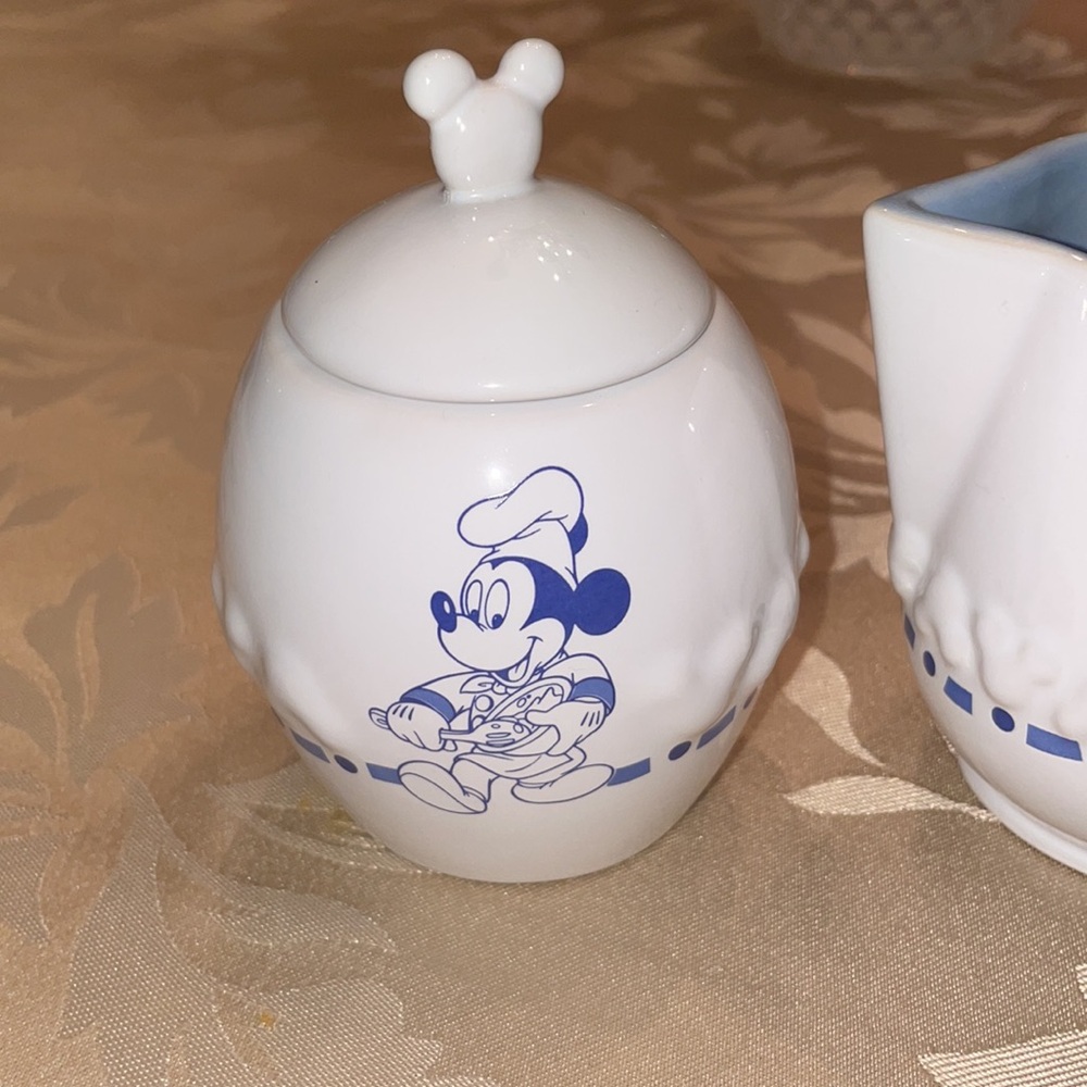 Disney Gourmet Mickey Creamer and Sugar Bowl - Picture 2 of 7